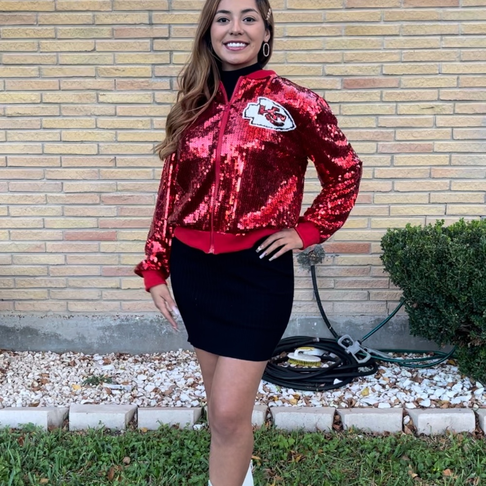 Kansas City Chiefs Sequin Sparkly Jacket